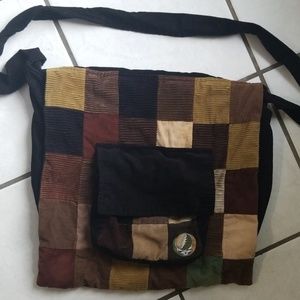 Grateful dead patchwork shoulder bag